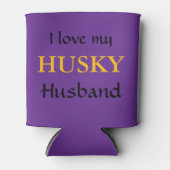 Ik hou van mijn Husky-man Blikjeskoeler (Voorkant)