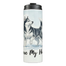 Ik hou van mijn Husky thermomok