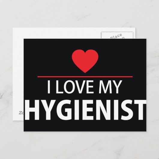 Ik hou van mijn hygiënisch Briefkaart (Voorkant / Achterkant)