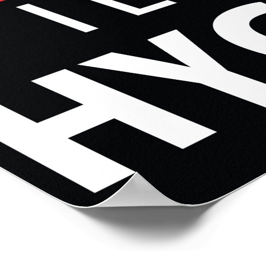 Ik hou van mijn hygiënisch Poster (Hoek)