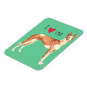 Ik hou van mijn Ibizan Hond Magneet (Linkerzijde)