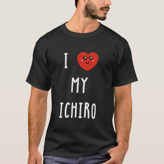 Ik hou van mijn Ichiro naam grappig T-shirt