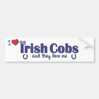 Ik hou van mijn Ieren Banen (meerdere paarden) Bumpersticker