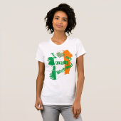 Ik hou van mijn Ierse Boyvriend Ireland Map T-shirt (Voorkant volledig)