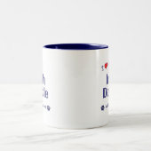 Ik hou van mijn Ierse doodle (Vrouw Dog) Tweekleurige Koffiemok (Center)