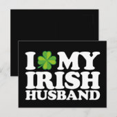 Ik hou van mijn Ierse echtpaar St Patrick's Day Briefkaart (Voorkant / Achterkant)