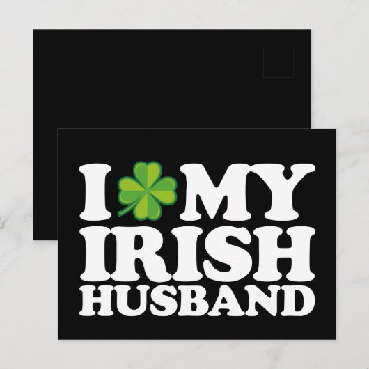 Ik hou van mijn Ierse echtpaar St Patrick's Day Briefkaart (Voorkant / Achterkant)