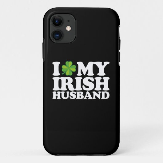 Ik hou van mijn Ierse man Koppel St. Patrick's Day Case-Mate iPhone Case (Achterkant)