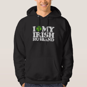 Ik hou van mijn Ierse man Koppel St. Patrick's Day Hoodie