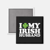 Ik hou van mijn Ierse man Koppel St. Patrick's Day Magneet (Voorkant / Achterkant)