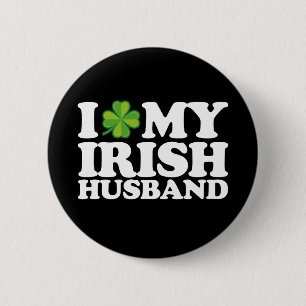 Ik hou van mijn Ierse man Koppel St. Patrick's Day Ronde Button 5,7 Cm
