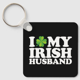 Ik hou van mijn Ierse man Koppel St. Patrick's Day Sleutelhanger