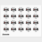 Ik hou van mijn Ierse setter - Dog Bone Ronde Sticker (Vel)
