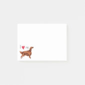 Ik hou van mijn Ierse Setter Post-it® Notes (Voorkant)