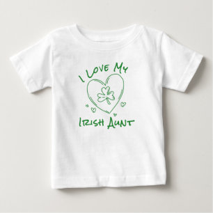 Ik hou van mijn Ierse tante Mooie Shamrock Hart