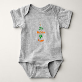 Ik hou van mijn Ierse tante St. Patrick's Day Romper