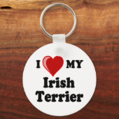 Ik hou van mijn Ierse terrier Dog Sleutelhanger (Voorkant)