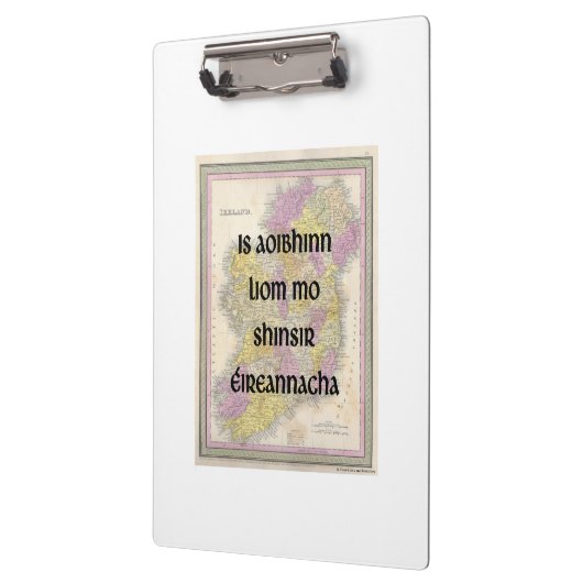 Ik hou van mijn Ierse voorouders | Aangepaste Onde Klembord (Links)