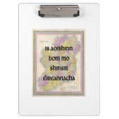 Ik hou van mijn Ierse voorouders | Aangepaste Onde Klembord (Voorkant)