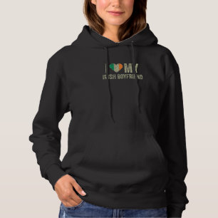 Ik hou van mijn Ierse vriend Ierland Vlag Grappige Hoodie