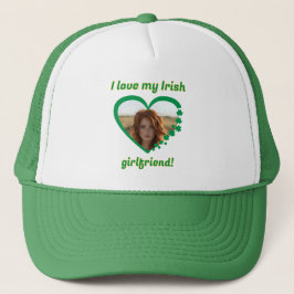 Ik hou van mijn Ierse Vriendin St Patrick's Shamro Trucker Pet