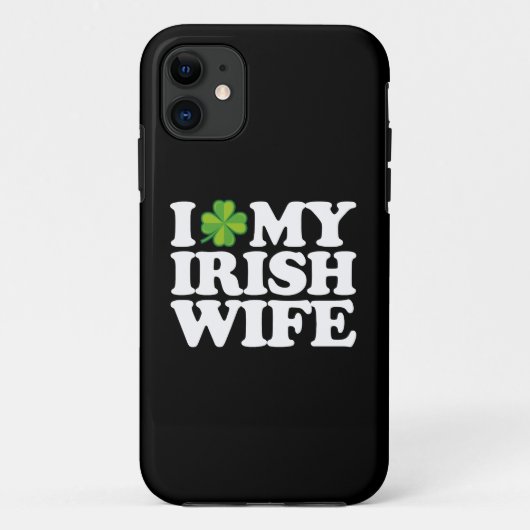 Ik hou van mijn Ierse vrouw grappig paar St Patric Case-Mate iPhone Case (Achterkant)