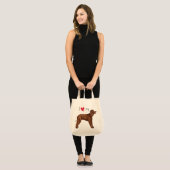 Ik hou van mijn Ierse waterspaniel Tote Bag (Voorkant (model))