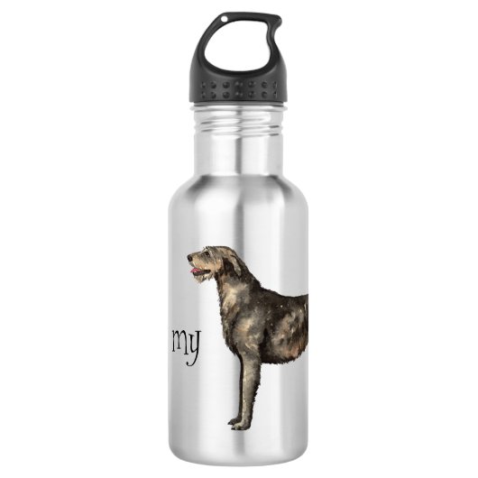 Ik hou van mijn Ierse Wolfhound Waterfles (Voorkant)