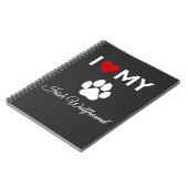 Ik hou van mijn Ierse Wolfshond hond aangepaste te Notitieboek (Linkerzijde)