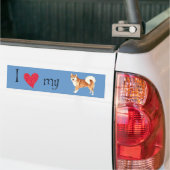 Ik hou van mijn IJslandse Sheepdog Bumpersticker (Op Truck)