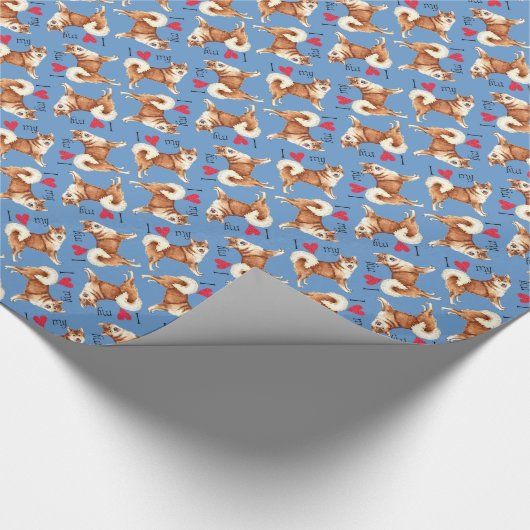 Ik hou van mijn IJslandse Sheepdog Cadeaupapier (Hoek)