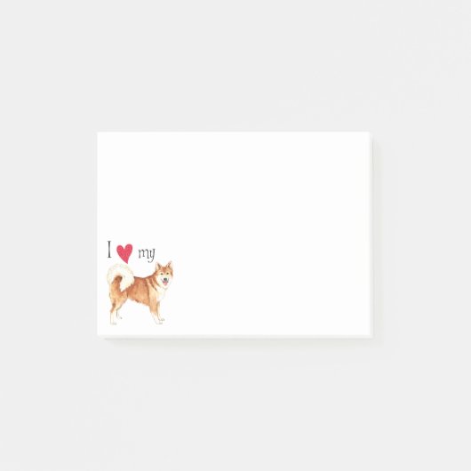 Ik hou van mijn IJslandse Sheepdog Post-it® Notes (Voorkant)