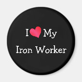 Ik hou van mijn ijzerwerker magneet (Voorkant)