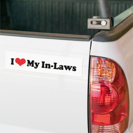 Ik hou van mijn In-Laws Bumpersticker (Op Truck)