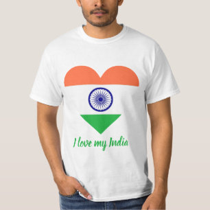 Ik hou van mijn India T-shirt