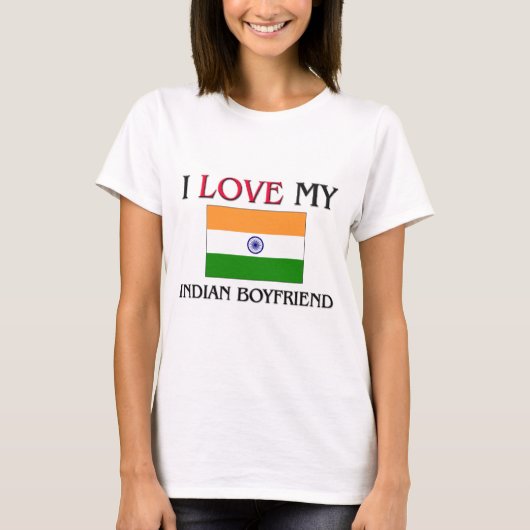 Ik hou van mijn Indiase vriend T-shirt (Voorkant)