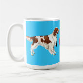 Ik hou van mijn Irish Red en White Setter Koffiemok (Links)