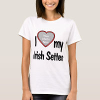Ik hou van mijn Irish Setter Schattige Red Heart P
