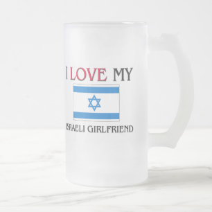 Ik hou van mijn Israëlisch Vriendin Matglas Bierpul