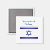 Ik hou van mijn Israëlische Husband Magnet (Voorkant / Achterkant)