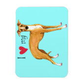 Ik hou van mijn Italiaanse Greyhound Magneet (Verticaal)