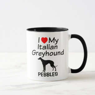 Ik hou van mijn Italiaanse Greyhound Mok