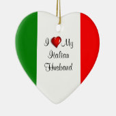 Ik hou van mijn Italiaanse man Keramisch Ornament (Rechts)