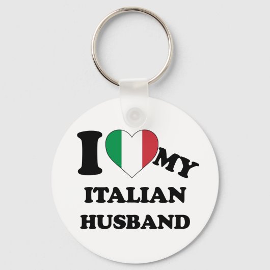 Ik hou van mijn Italiaanse man Sleutelhanger (Voorkant)