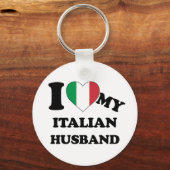 Ik hou van mijn Italiaanse man Sleutelhanger (Voorkant)