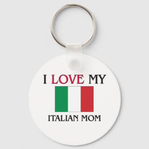 Ik hou van mijn Italiaanse moeder Sleutelhanger