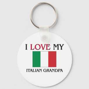 Ik hou van mijn Italiaanse opa Sleutelhanger