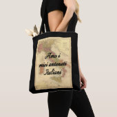 Ik hou van mijn Italiaanse voorouders | Aangepaste Tote Bag (Dichtbij)