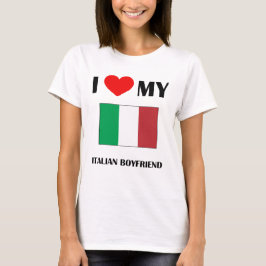 Ik hou van mijn Italiaanse vriend Baby Doll T-shirt