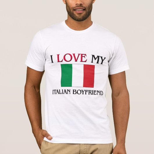 Ik hou van mijn Italiaanse vriend T-shirt (Voorkant)